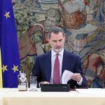 King Felipe Of Spain And President Pedro Sanchez Meet Technical Management Committee of Coronavirus