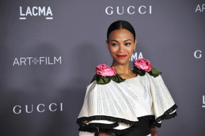 Los,Angeles,,Ca,-,November,04,,2017:,Zoe,Saldana,At