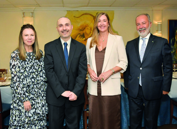 Margartia Miranda Mitrov, Antonio Pompa-Baldi, Marisol Rodriguez Copello, Emabajador de Italia en Santo Domingo Stefano Quirolo.