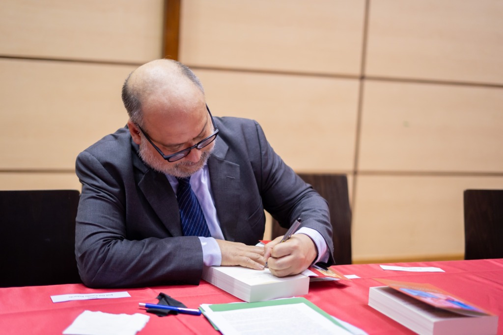 Pablo Gómez Borbón presentó la novela histórica "Yo, Balaguer" 1 DSC02108
