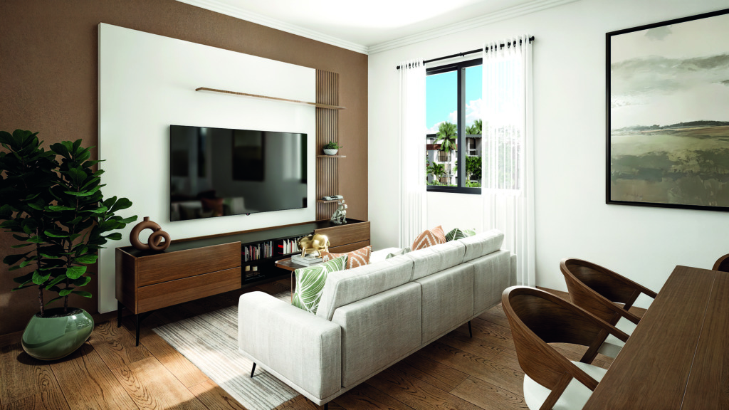 Araya, de Grupo Bricket: diseño, naturaleza y vida en armonía 2 Family room Araya