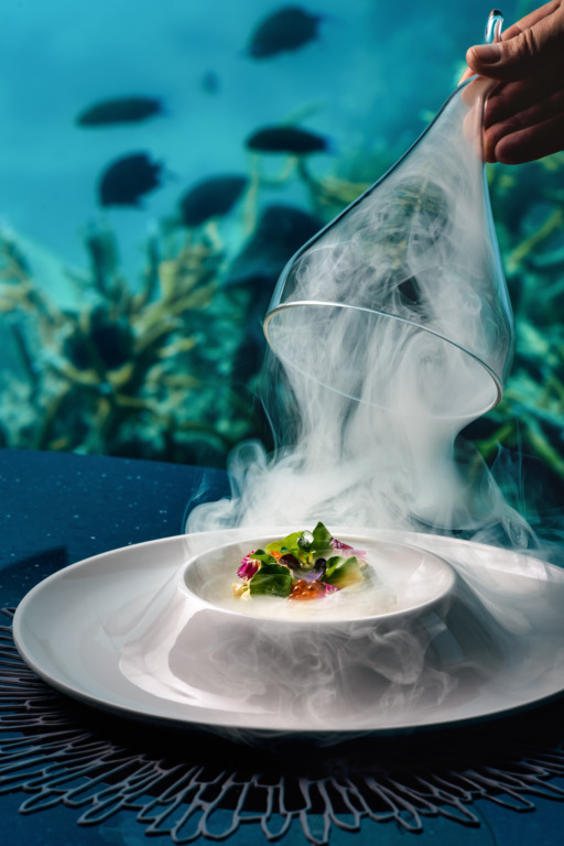 Subsix, Maldivas: Un club restaurante bajo el agua con interiores inspirados en corales y criaturas marinas. 3 2025 01 09 10 38 09 159 47
