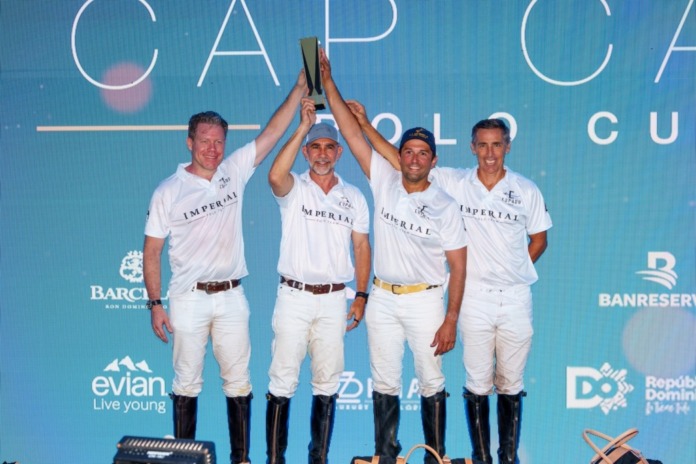 PRINCIPAL Espada- Barceló Polo Team, Campeones Copa Cap Cana 2026 integrado por Pedro Castillo Jiménez, Enrique Bonetti, Roberto García Bisonó y Toto Collardin
