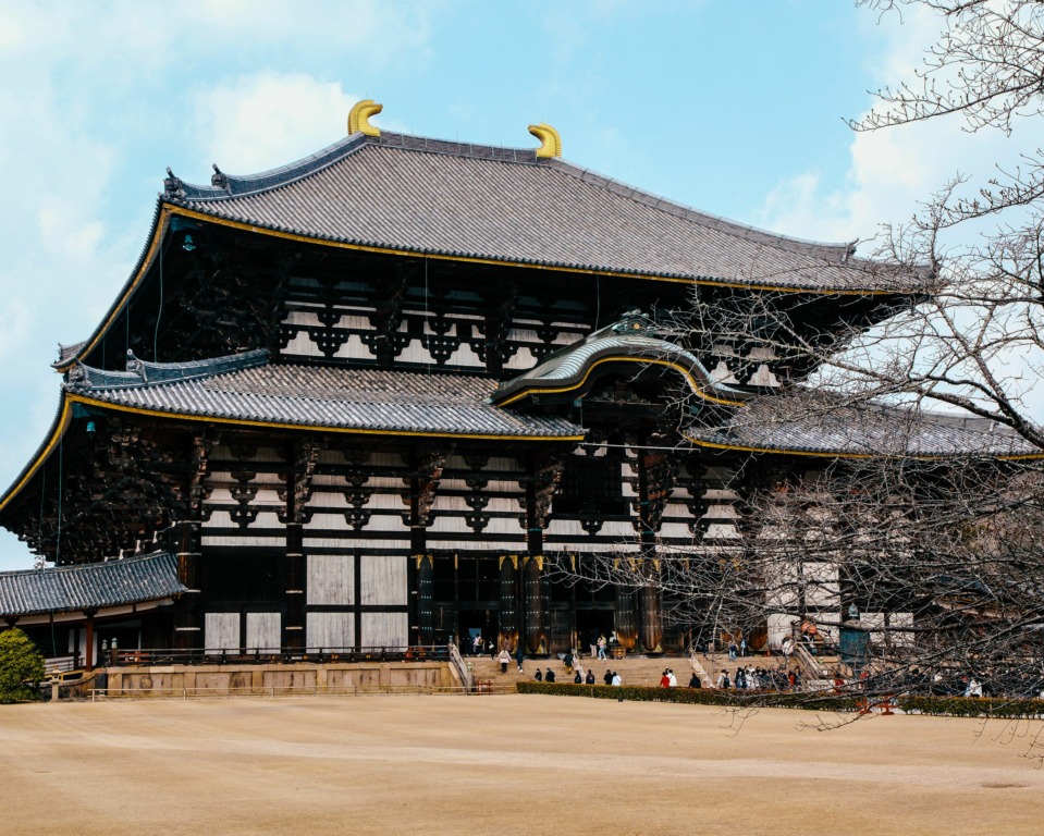 En el templo del tiempo; Nara la cuna sagrada de Japón 1 Templo en Nara, Japón