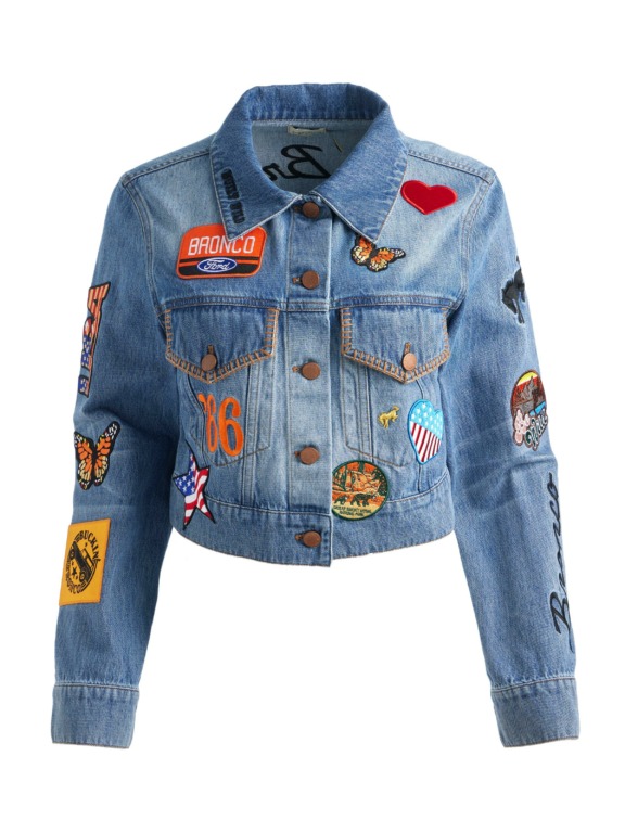 Alice + Olivia X Ford Bronco: del runway al off-road 3 alice olivia BROOKLYN BLUE AO X Bronco Denim Jacket